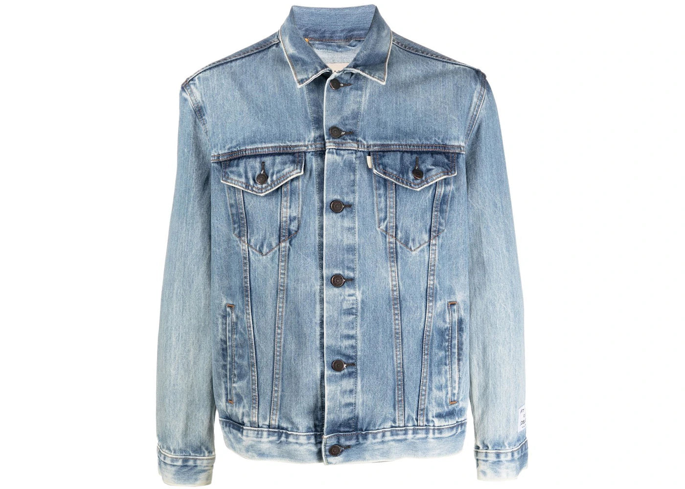 Gallery Dept. Logo-Print Denim Jacket Indigo Blue