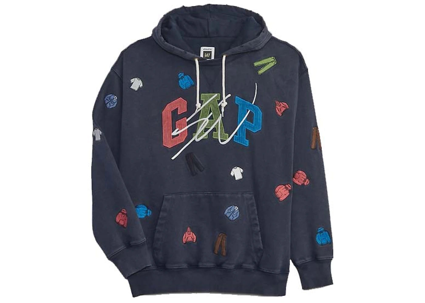 Gap Re-Issue × Sean Wotherspoon Embroidered Arch Logo Hoodie Blue