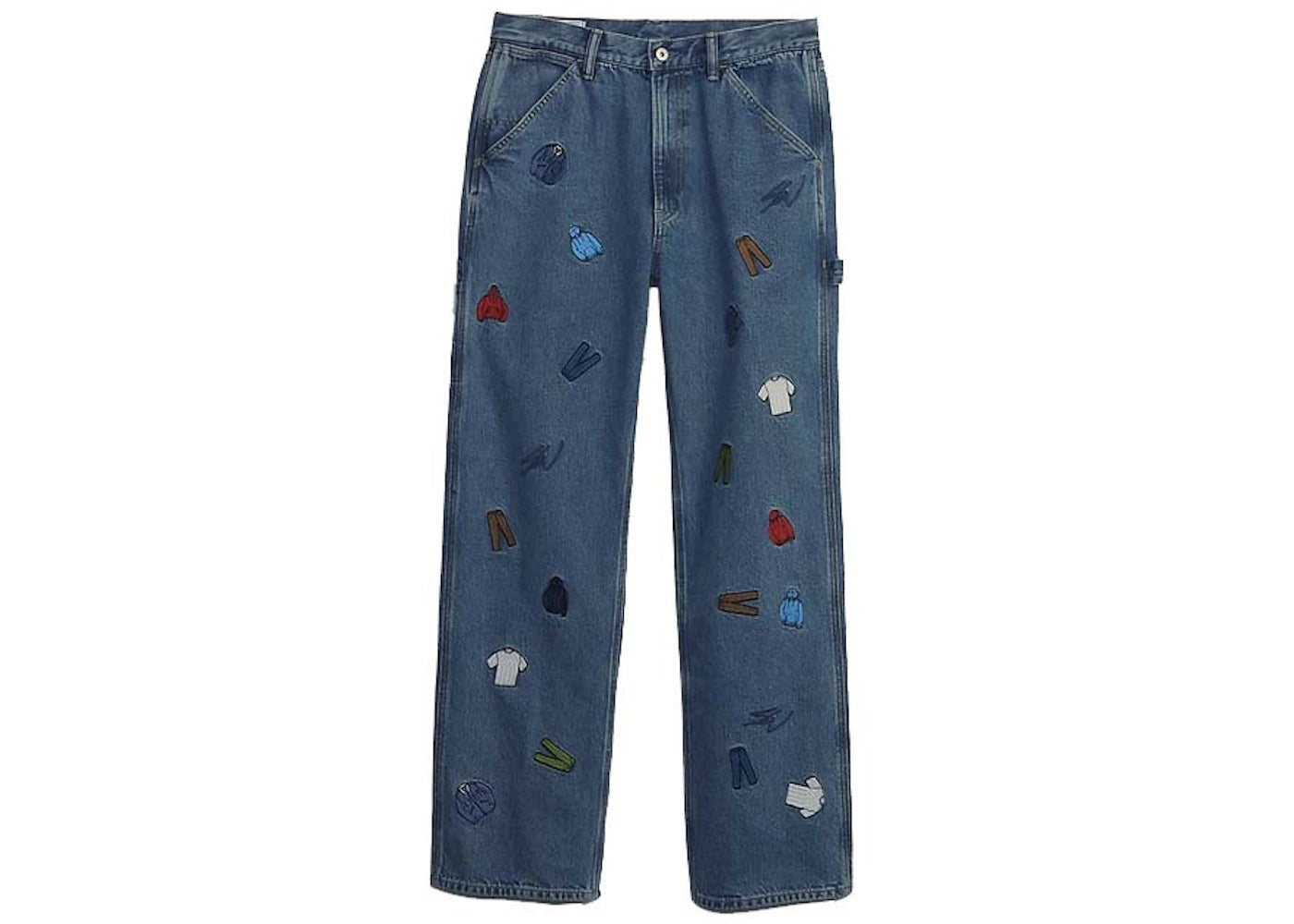 Gap Re-Issue × Sean Wotherspoon Embroidered Denim Relaxed Carpenter Jeans with Washwell Light Denim