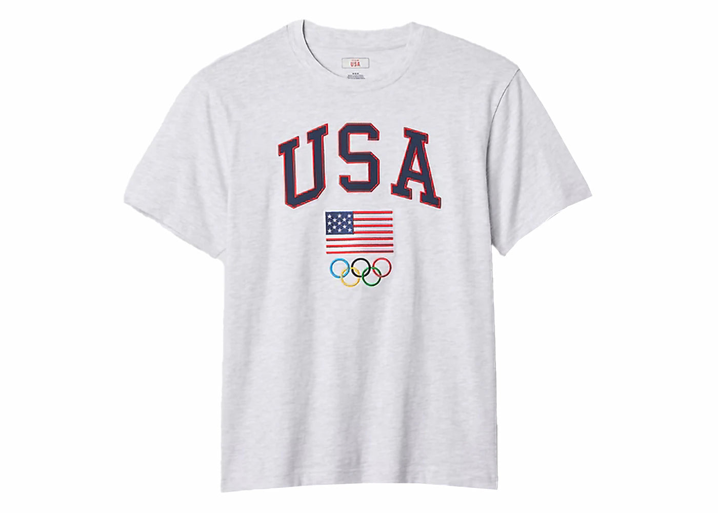 Gap Team USA Graphic T-Shirt Pale Heather Grey