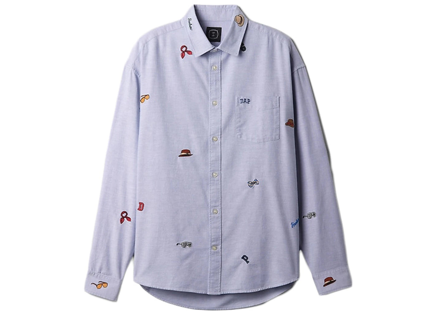 Gap x DAP Embroidered Oxford Shirt Distant Blue