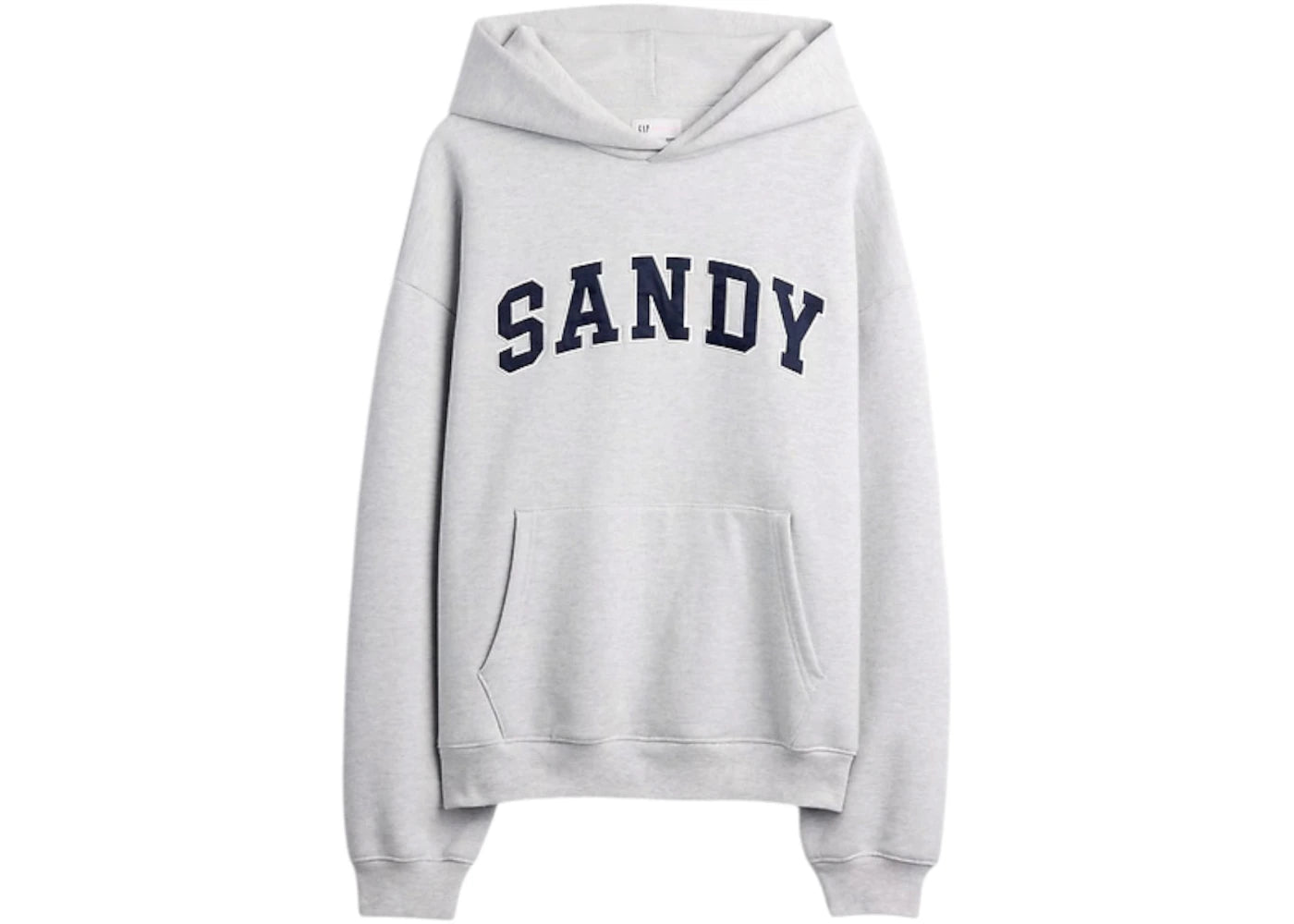 Gap x Sandy Liang Extra Heavyweight Logo Oversized Hoodie Grey