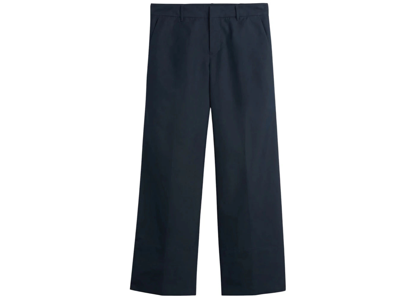 Gap x Sandy Liang Women's Mid Rise Bow-Back Khakis Navy Blue