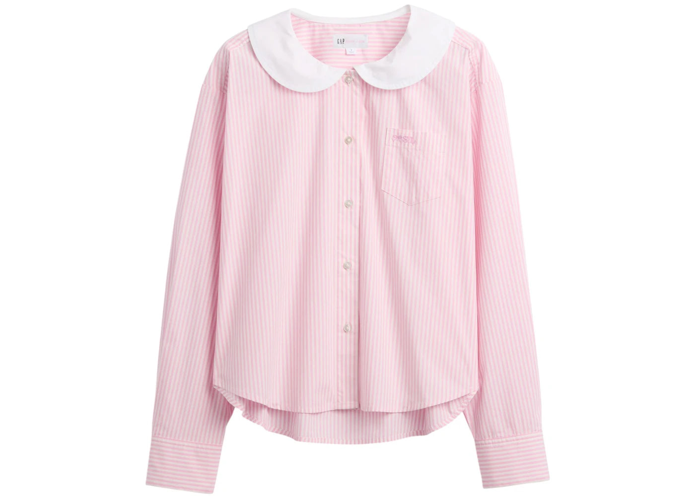 Gap x Sandy Liang Women's Poplin Oversized Shirt May Pink
