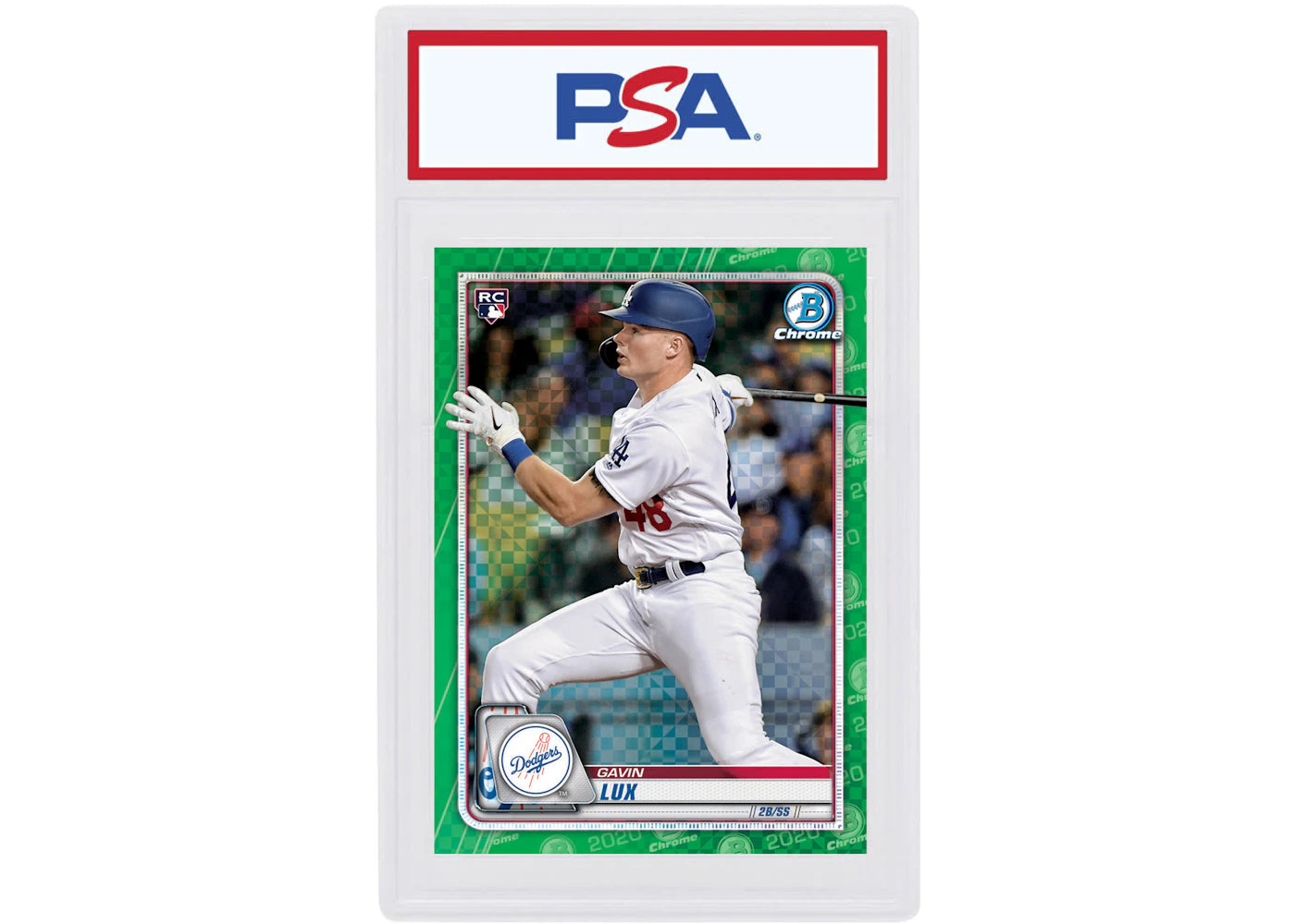 Gavin Lux 2020 Bowman Chrome X Rookie Green X-Fractor /31 #83 (PSA or BGS Graded)