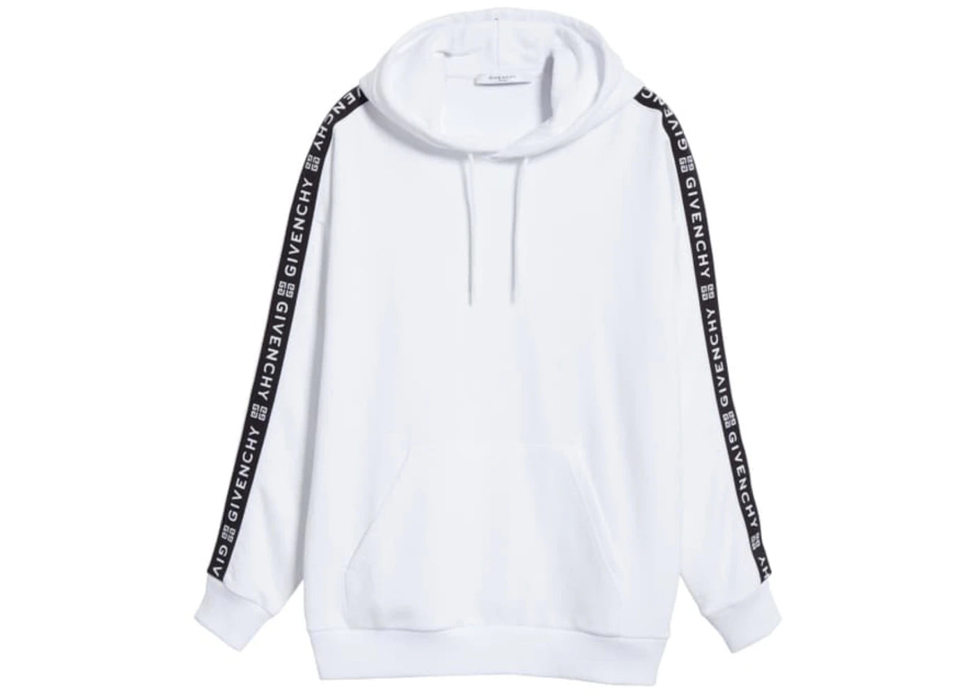 Givenchy 4G Branded Logo Tape Hoodie White