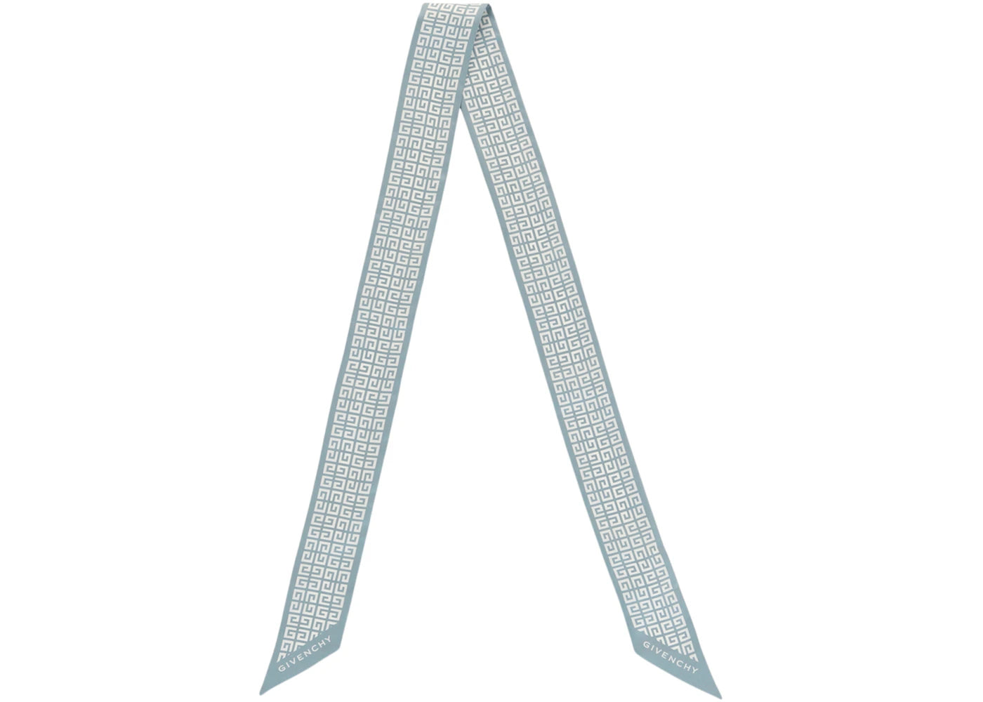 Givenchy 4G Logo Silk Bandeau Grey Blue