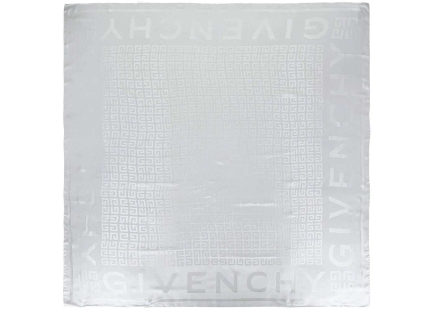 Givenchy 4G Logo Silk Scarf Grey