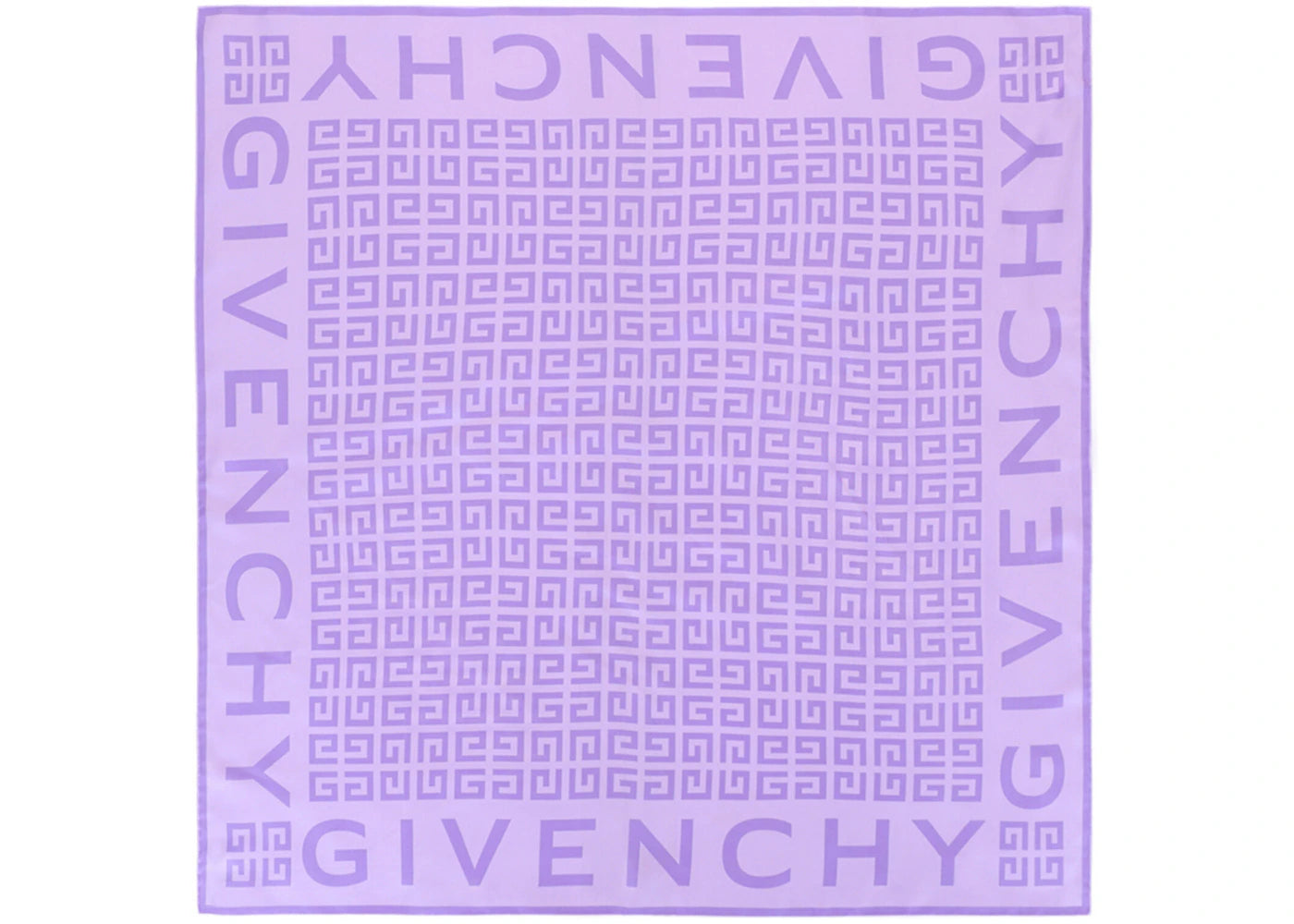 Givenchy 4G Logo Silk Scarf Lavender