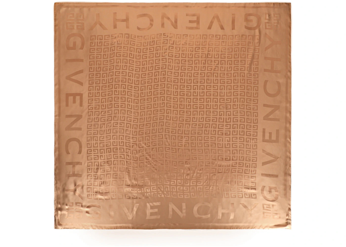 Givenchy 4G Logo Silk Shawl Camel