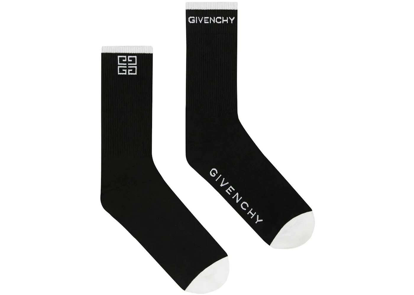 Givenchy 4G Logo Socks Black White