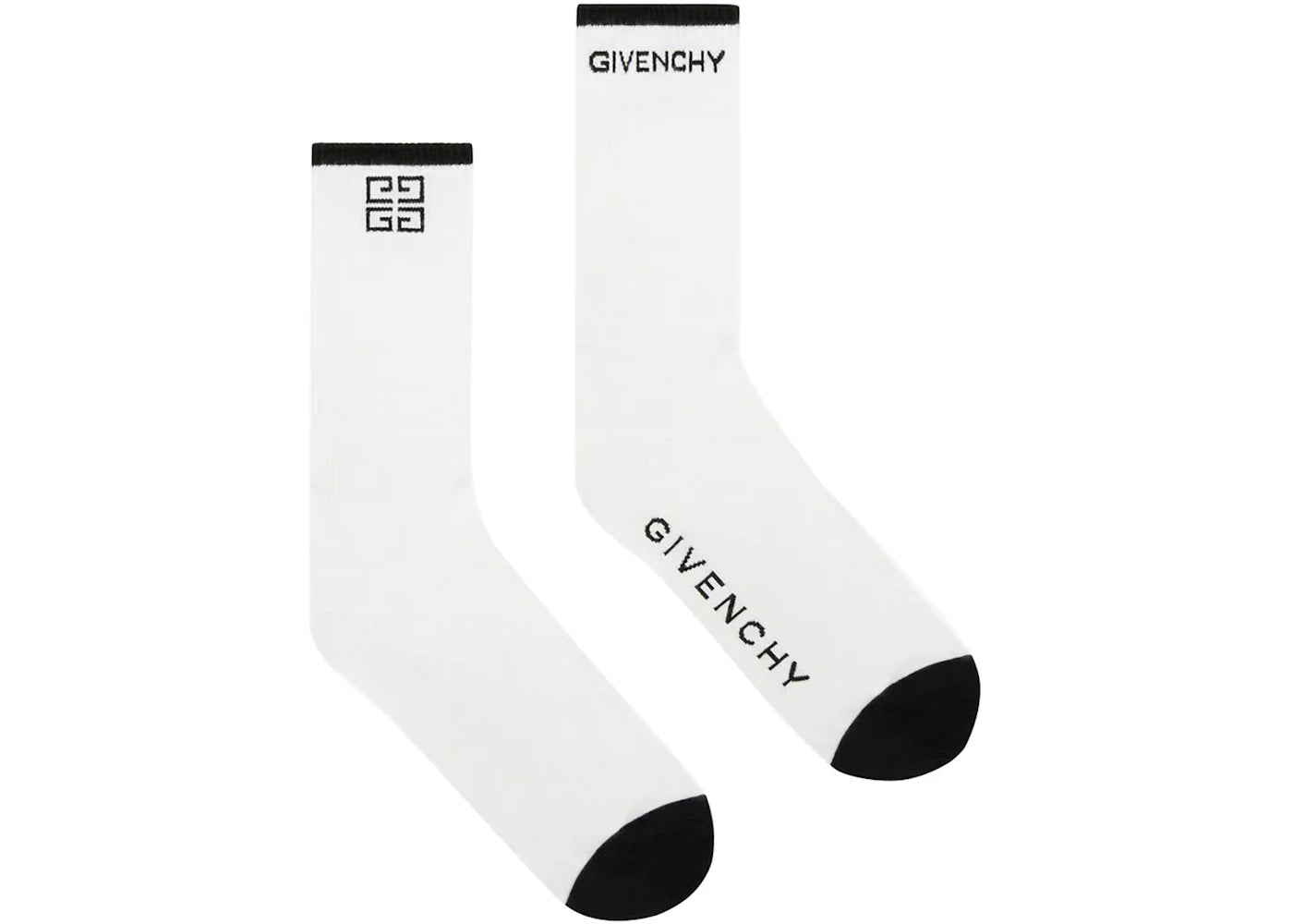 Givenchy 4G Logo Socks White Black