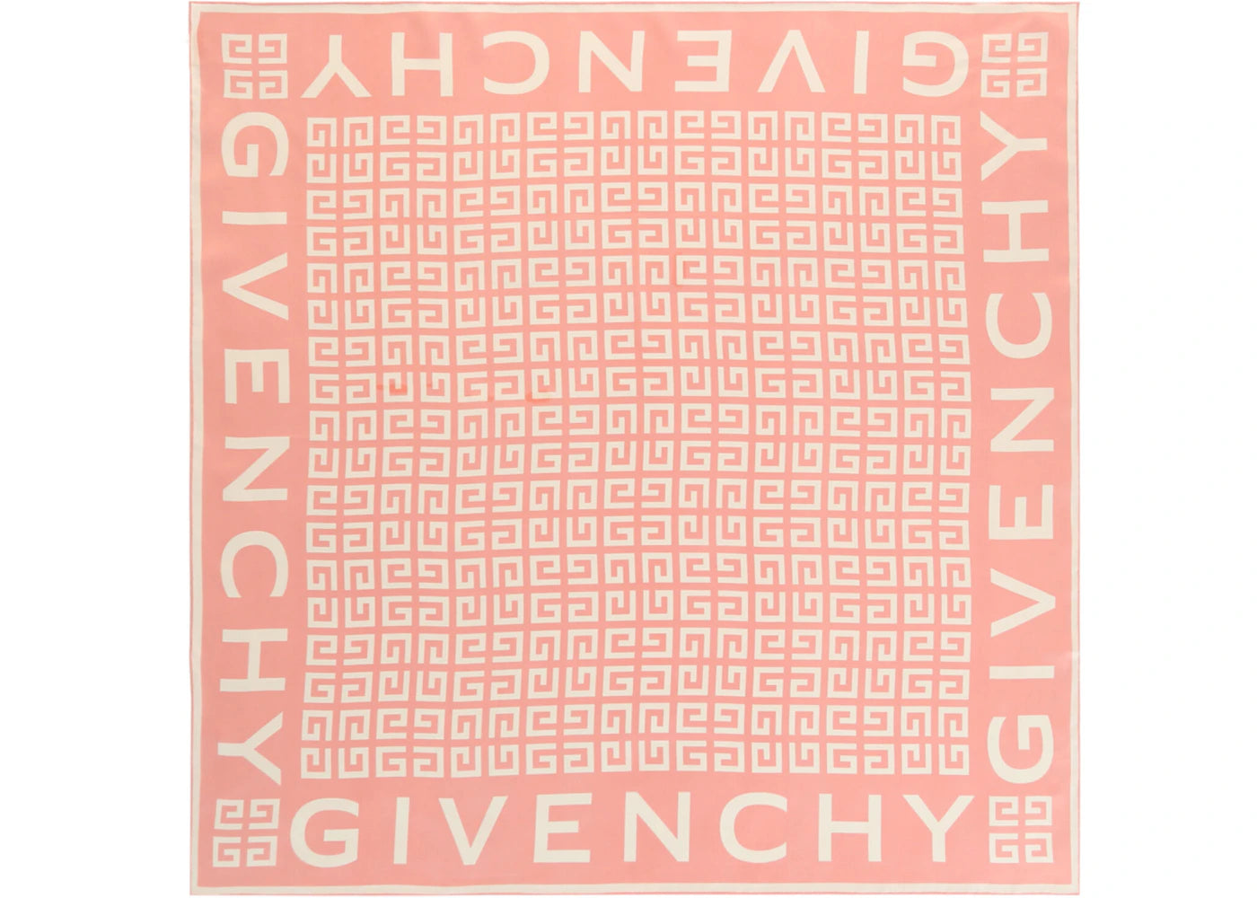 Givenchy 4G Logo Square Scarf Flamingo Natural