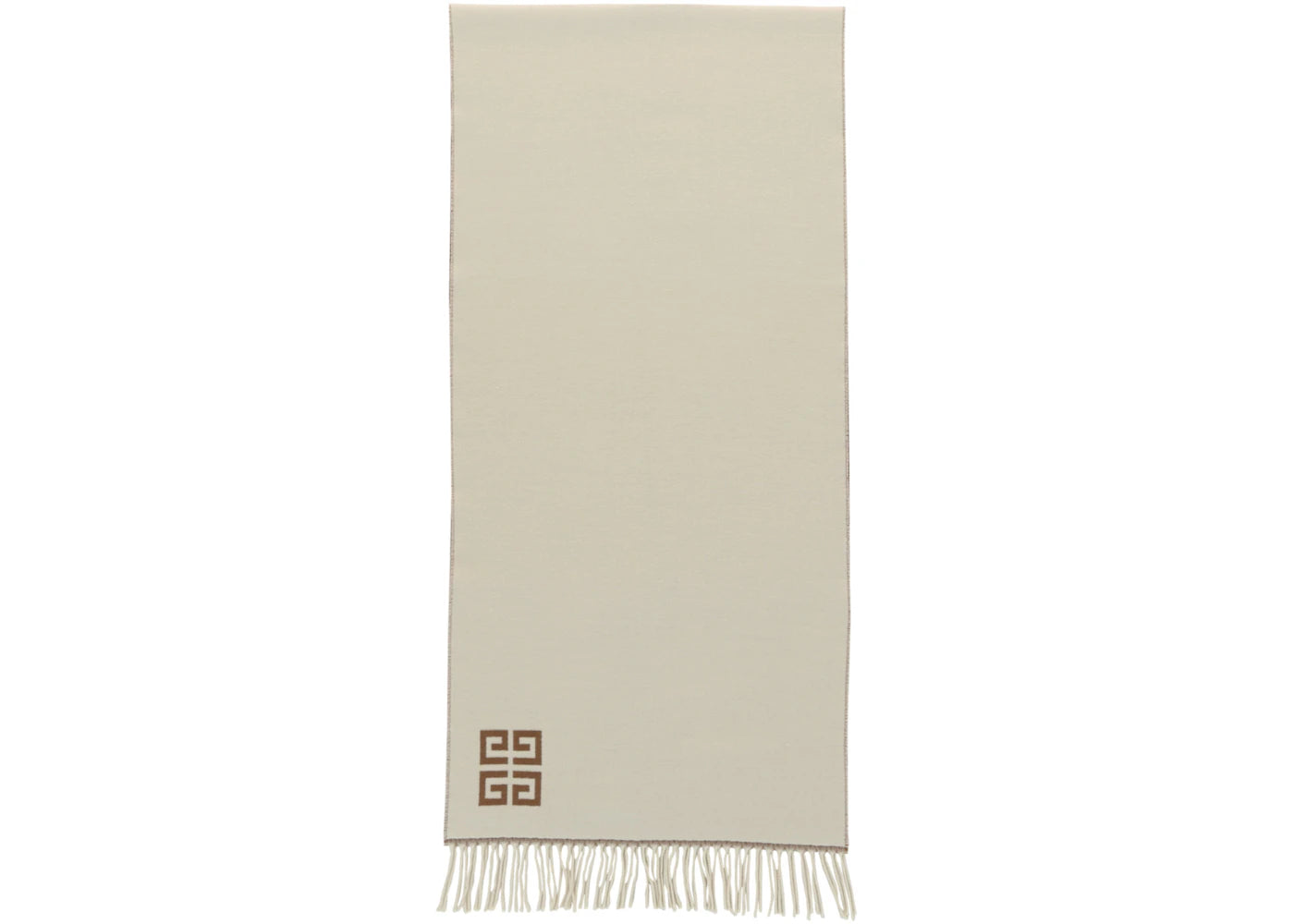 Givenchy 4G Logo Wool Scarf Dark Beige