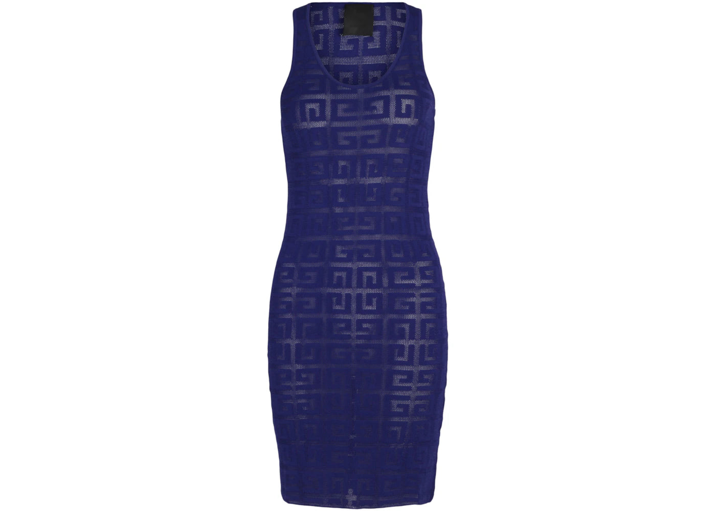 Givenchy 4G Monogram Jacquard-Knit Tank Top Dress Dark Purple