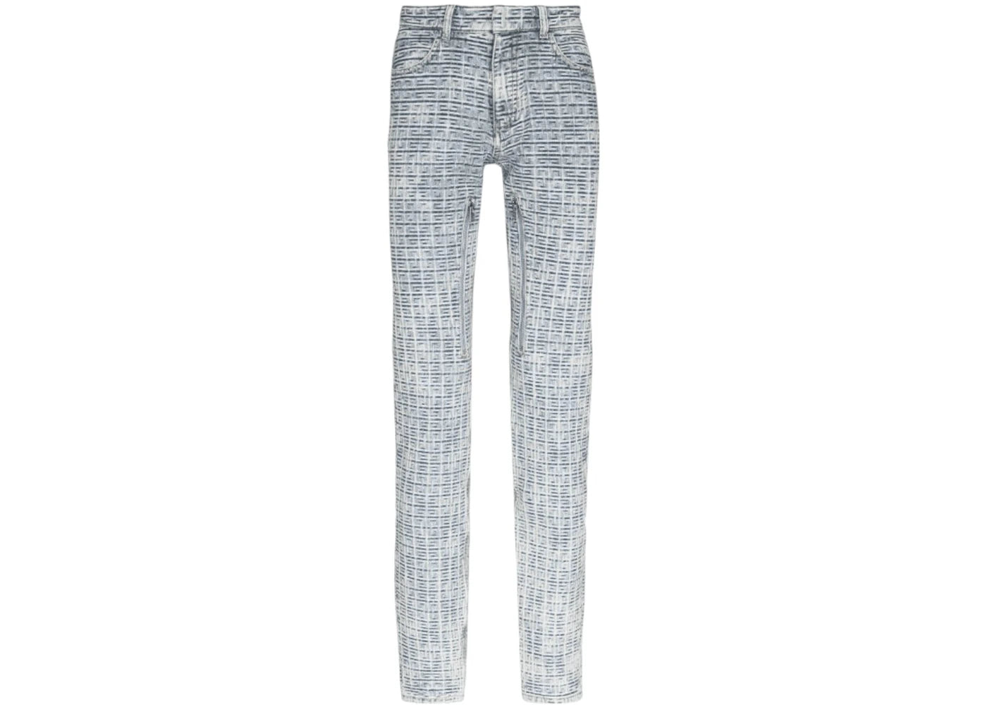 Givenchy 4G Monogram Jacquard Skinny Fit Jeans Blue