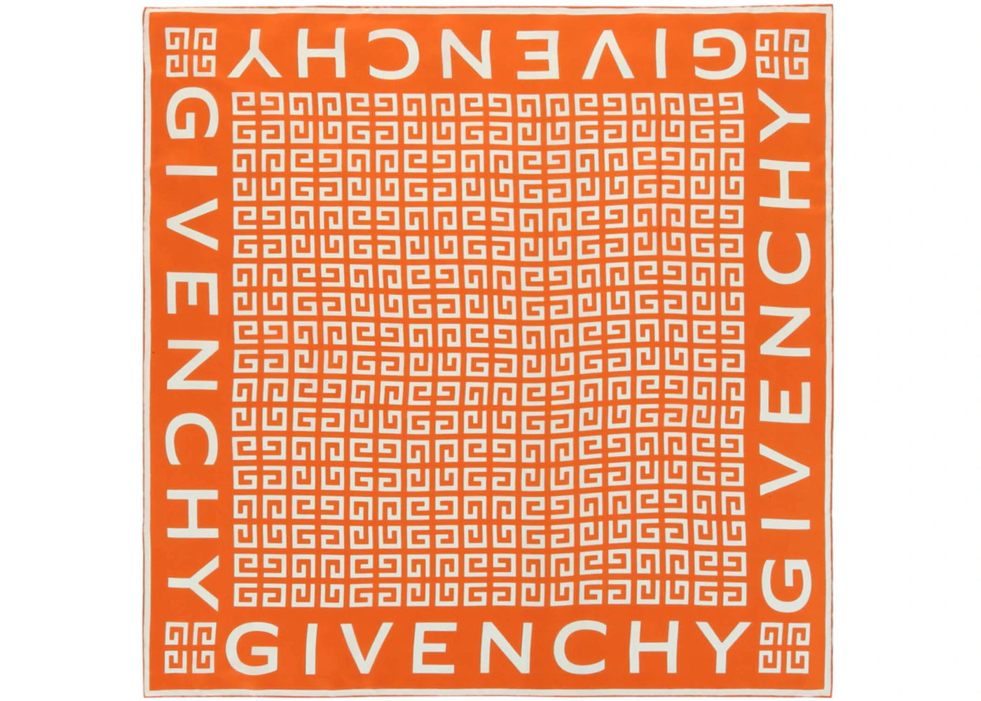 Givenchy 4G Monogram Printed Scarf Orange
