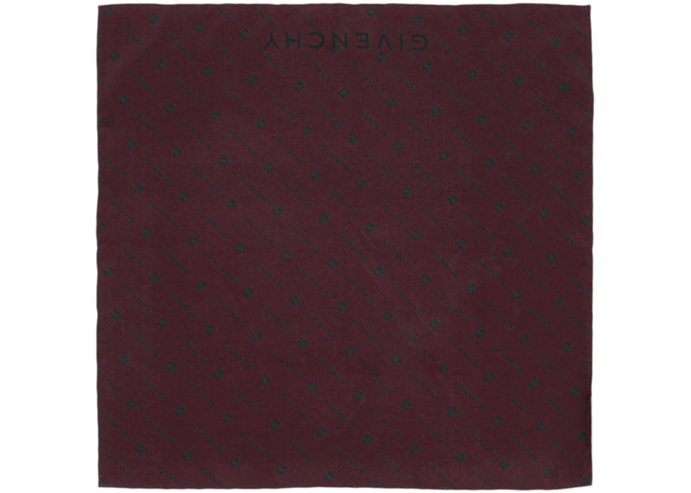 Givenchy 4G Monogram Silk Pocket Square Red/Blue