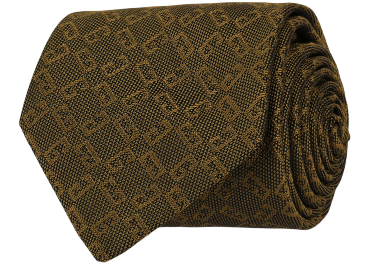 Givenchy 4G Monogram Silk Tie Gold