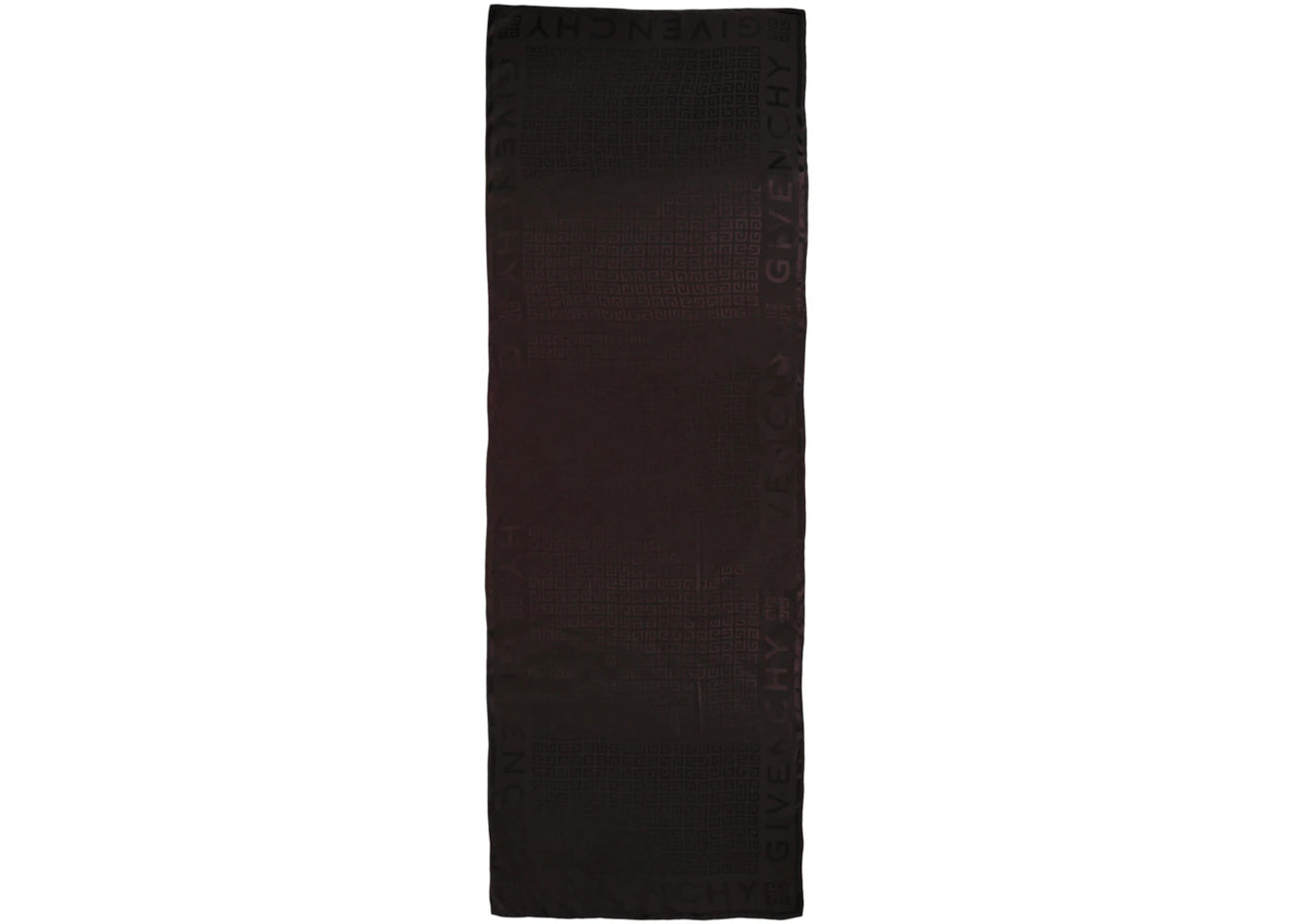 Givenchy 4G Oblong Silk Scarf Dark Brown