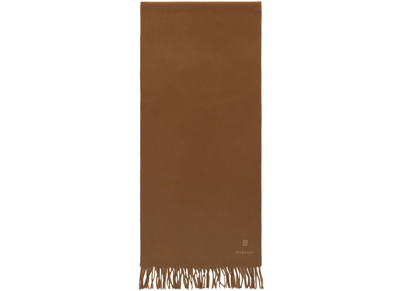 Givenchy 4G Oblong Wool Scarf Havana Brown