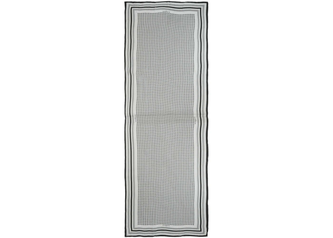 Givenchy 4G Outline Silk Scarf White/Black
