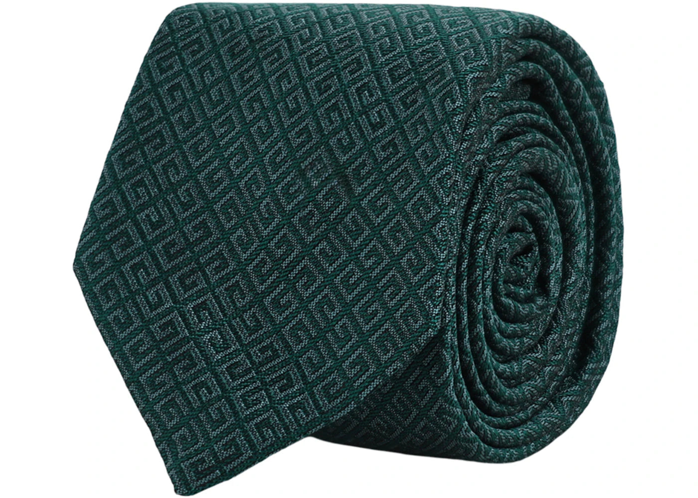 Givenchy 4G Silk Tie Dark Green