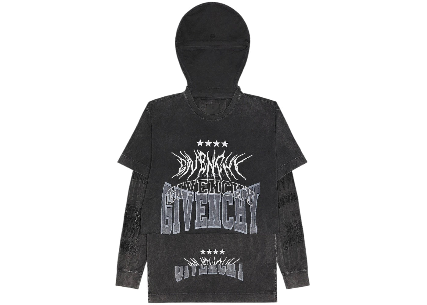 Givenchy All-In-One Balaclava T-shirt Grey