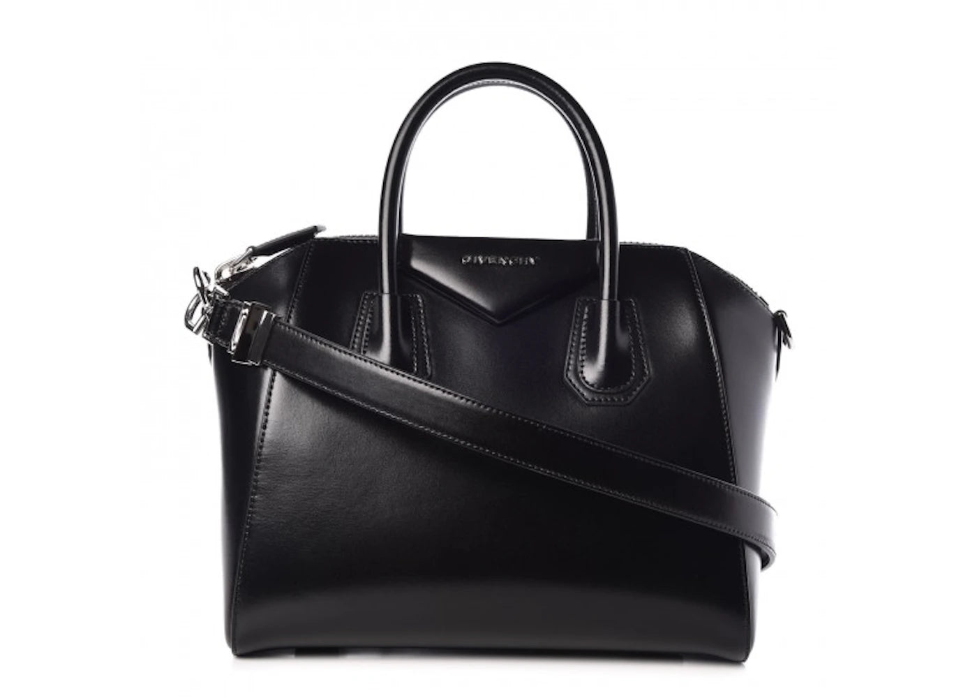 Givenchy Antigona Shiny Lord Calfskin Small Black