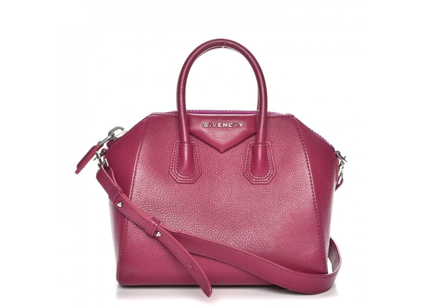 Givenchy Antigona Tote Sugar Goatskin Mini Magenta