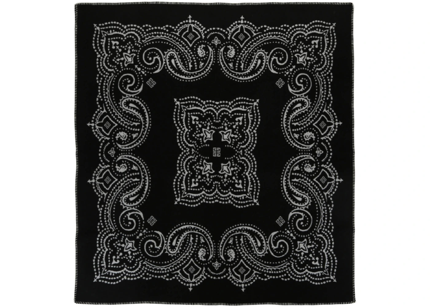 Givenchy Bandana Print Blanket Black/White