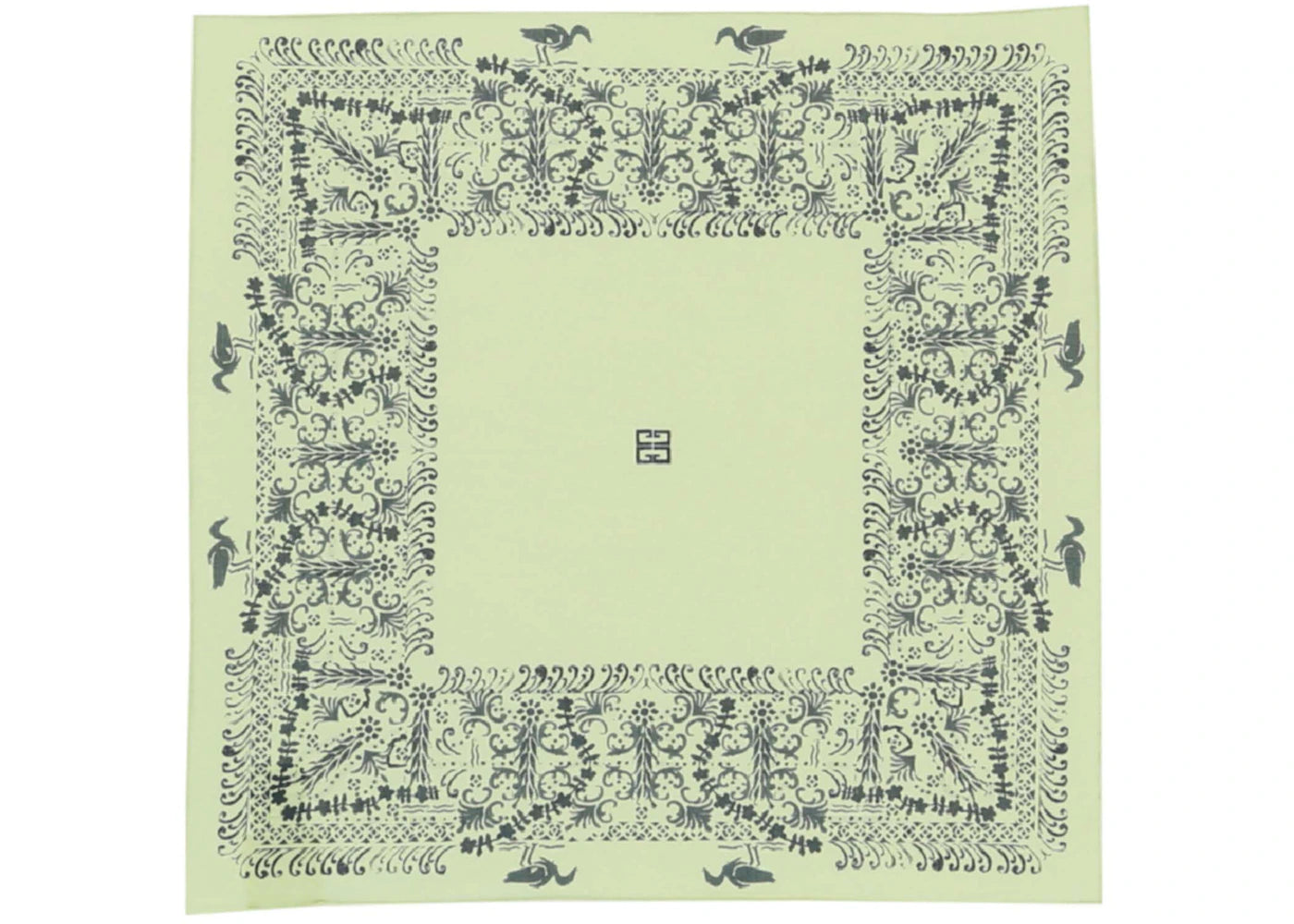 Givenchy Bird Bandada Printed Scarf Lime