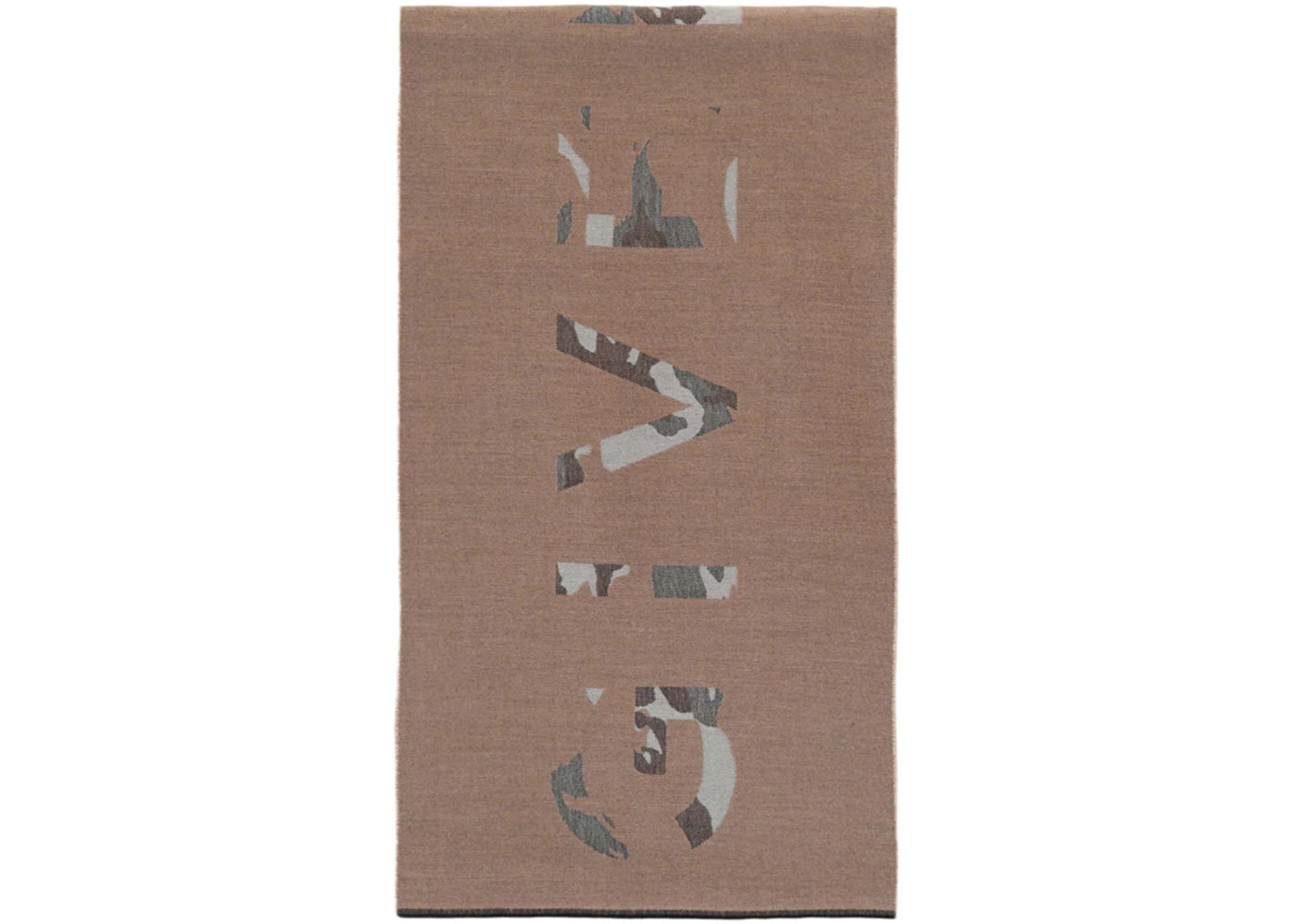 Givenchy Camouflage Logo Scarf Beige