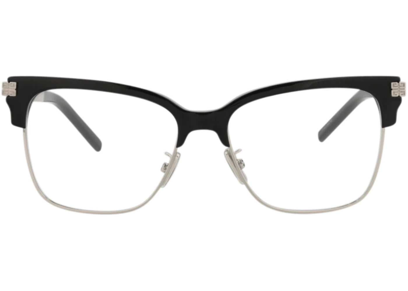 Givenchy Cat Eye-Frame Acetate Optical Frames Black Silver Transparent (GV50012U-54-001)