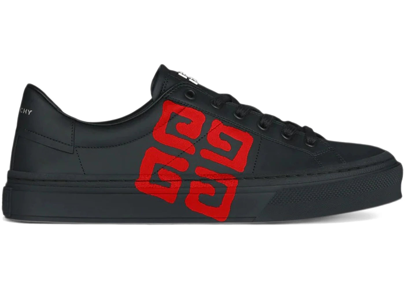 Givenchy City Sport Sneakers Chito 4G Spray Print Black Orange