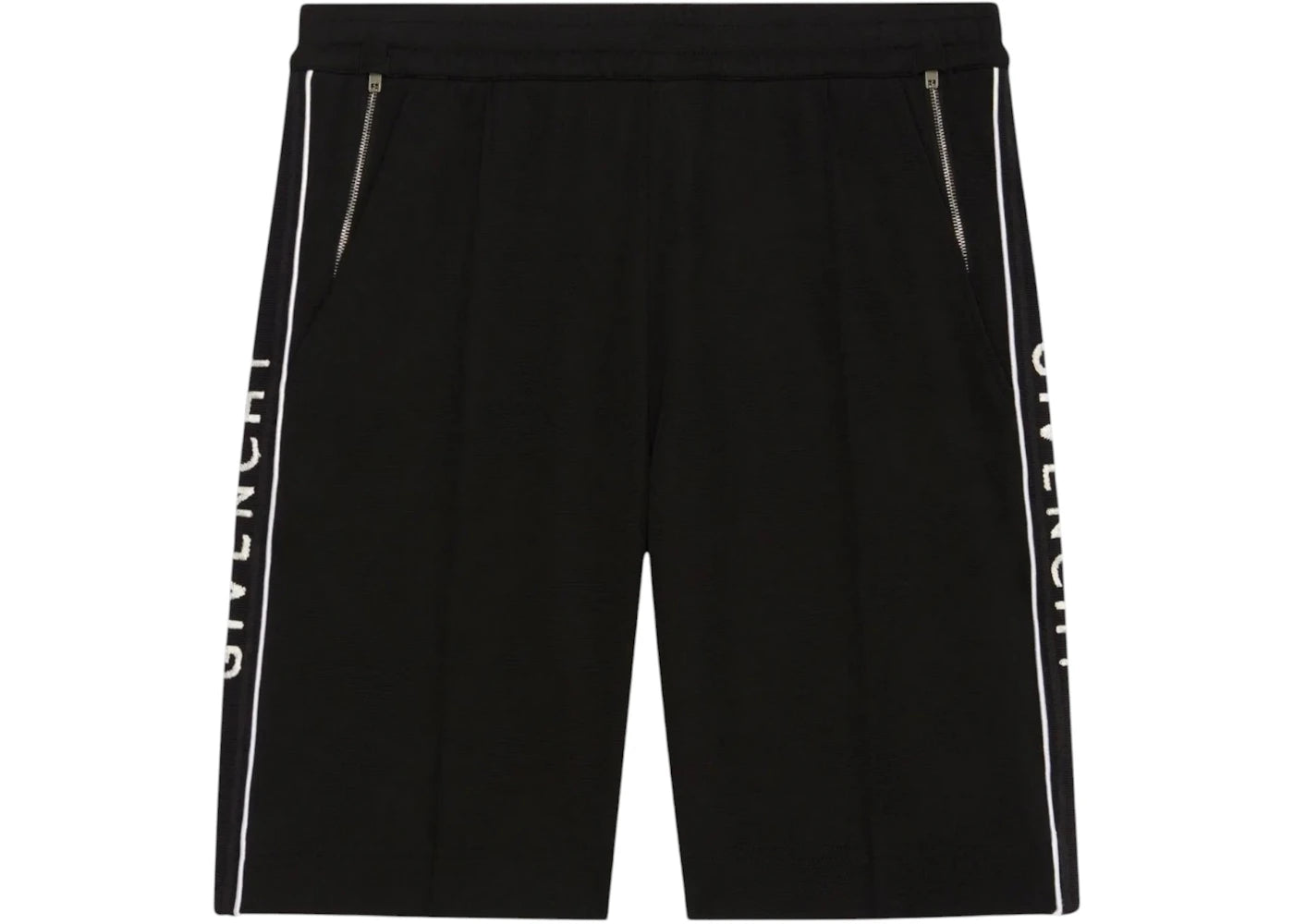 Givenchy Classic Fit Branded Side Logo Shorts Black