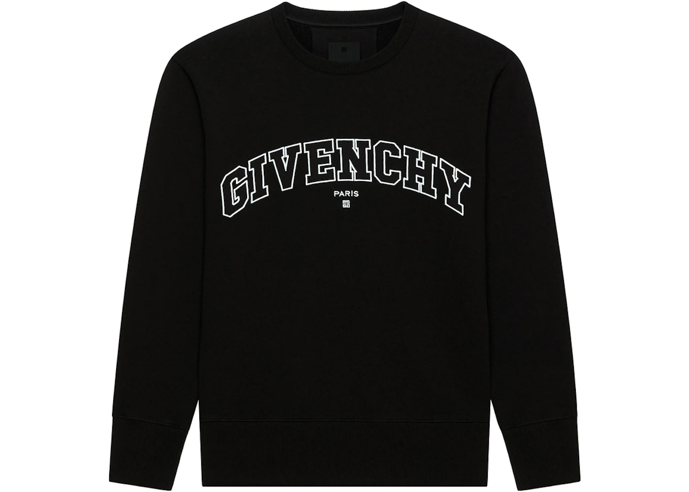 Givenchy College Slim Fit Crewneck Sweatshirt Black
