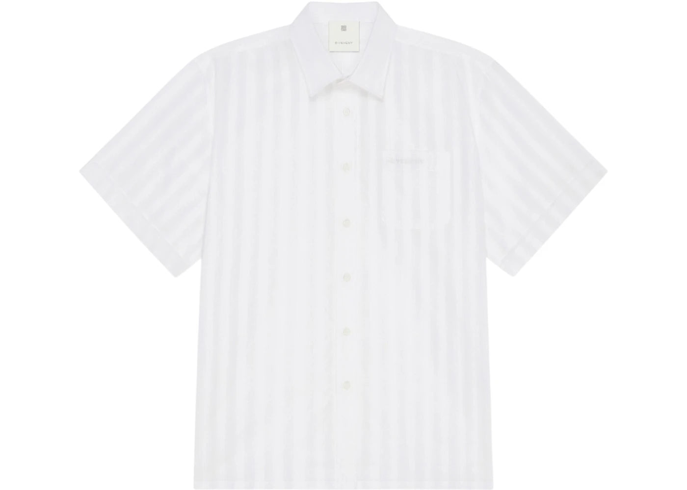 Givenchy Cotton Voile with Stripes Shirt White