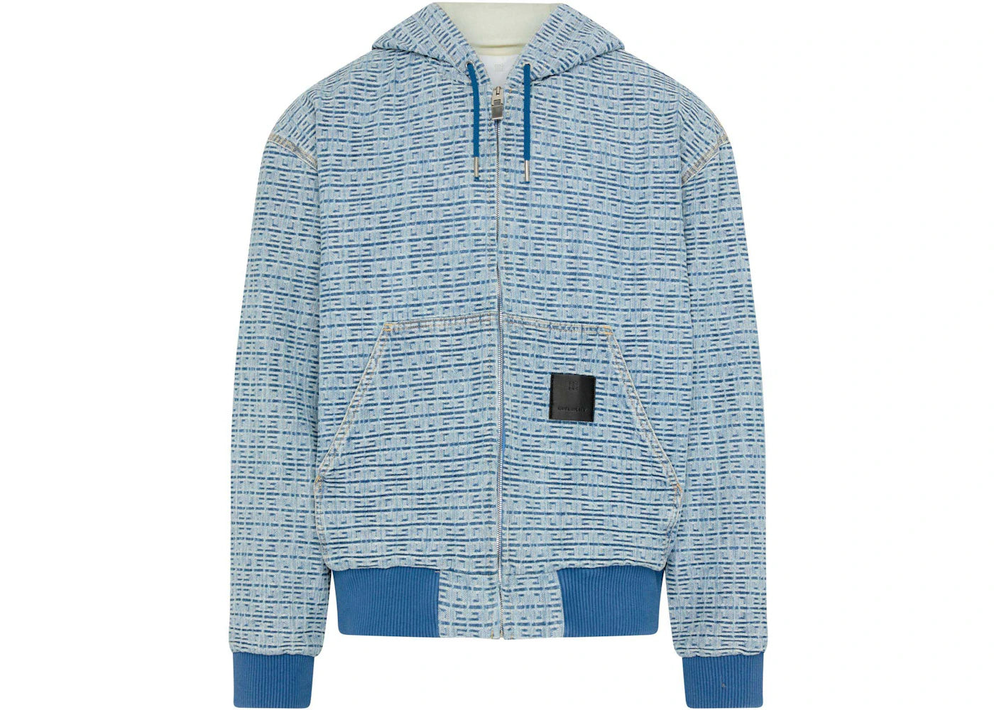 Givenchy Denim Hooded Jacket Blue