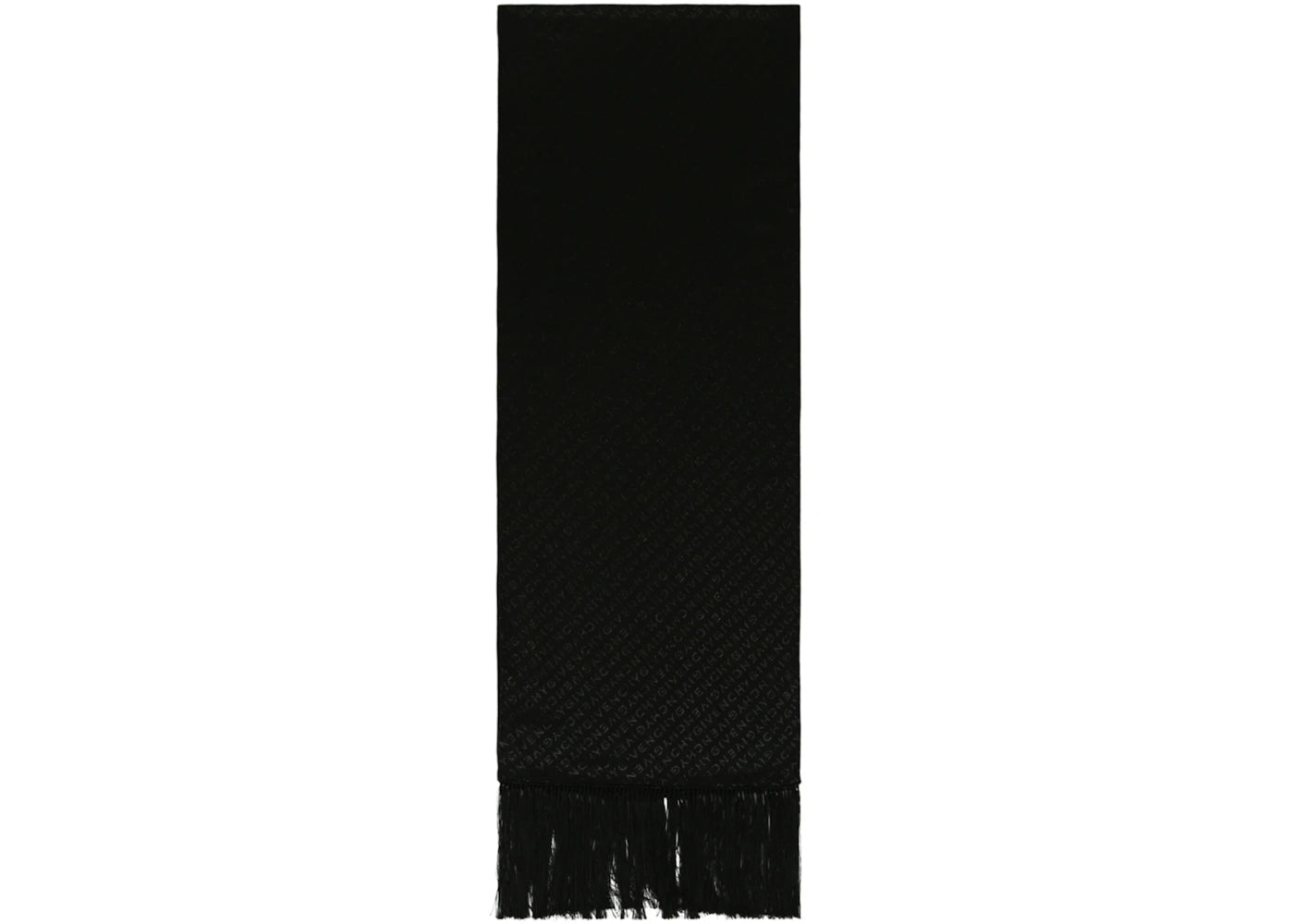 Givenchy Diagonal Logo Evening Scarf Black