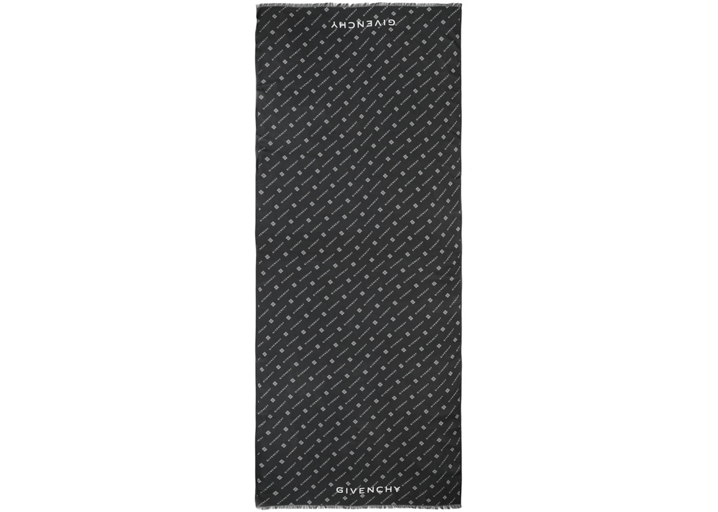 Givenchy Diagonal Logo Scarf Black