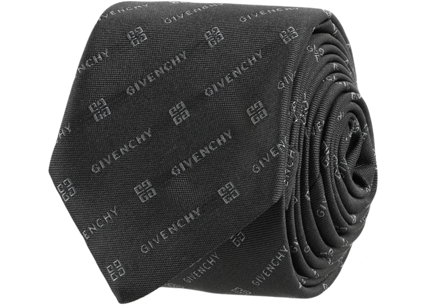 Givenchy Diagonal Logo Silk Tie Grey/Multi