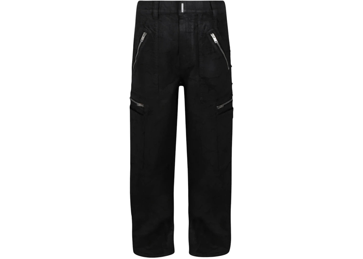 Givenchy Distressed Coated Loose Fit Jeans Black