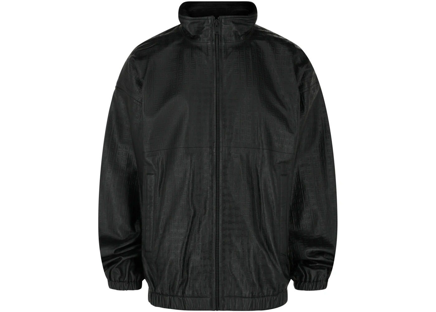 Givenchy Embossed Leather Jacket Black