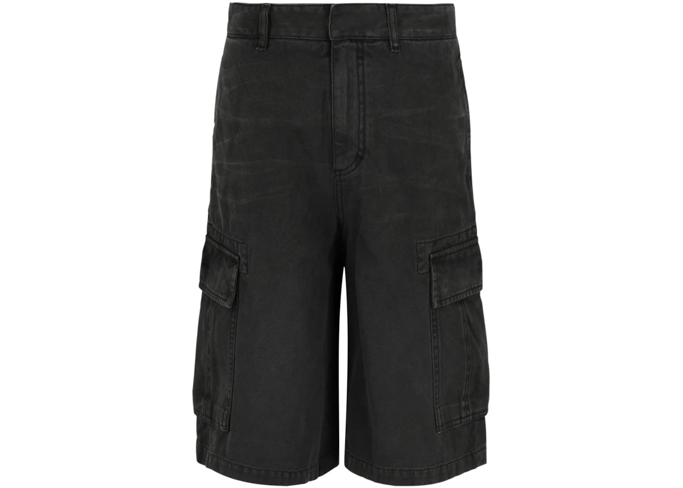 Givenchy Embroidered Cargo Denim Shorts Black