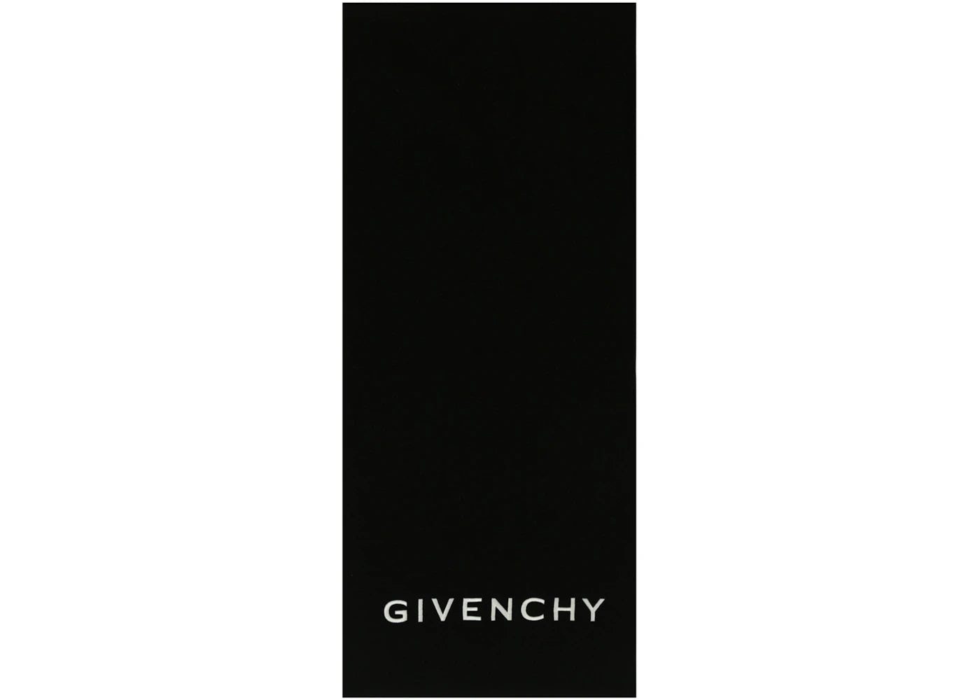 Givenchy Embroidered Logo Scarf Black/White