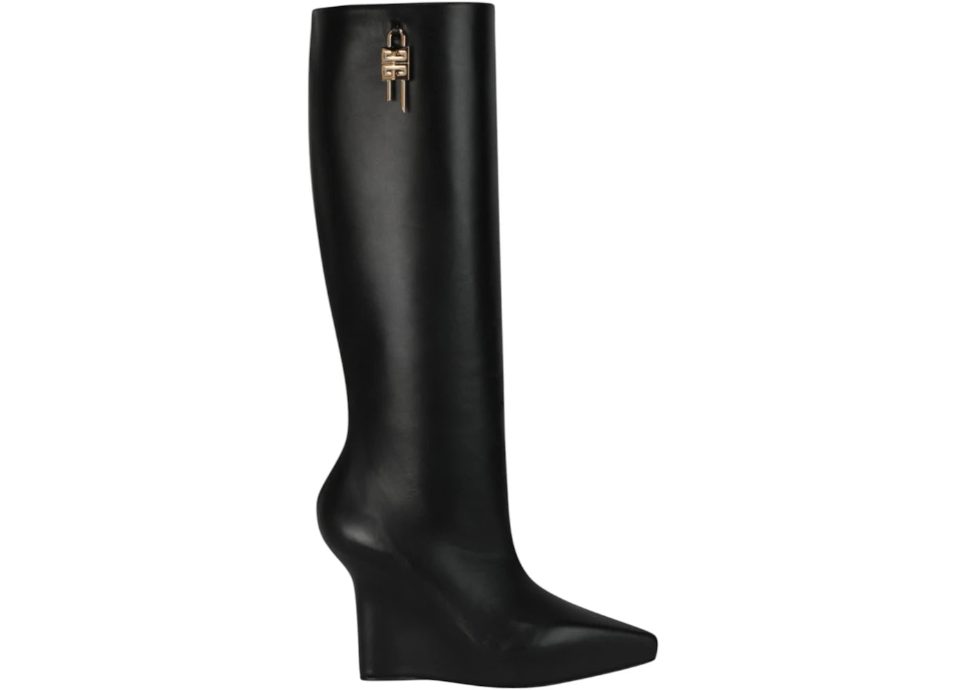 Givenchy G-Lock Knee-High Wedge Boots Black (Women's)