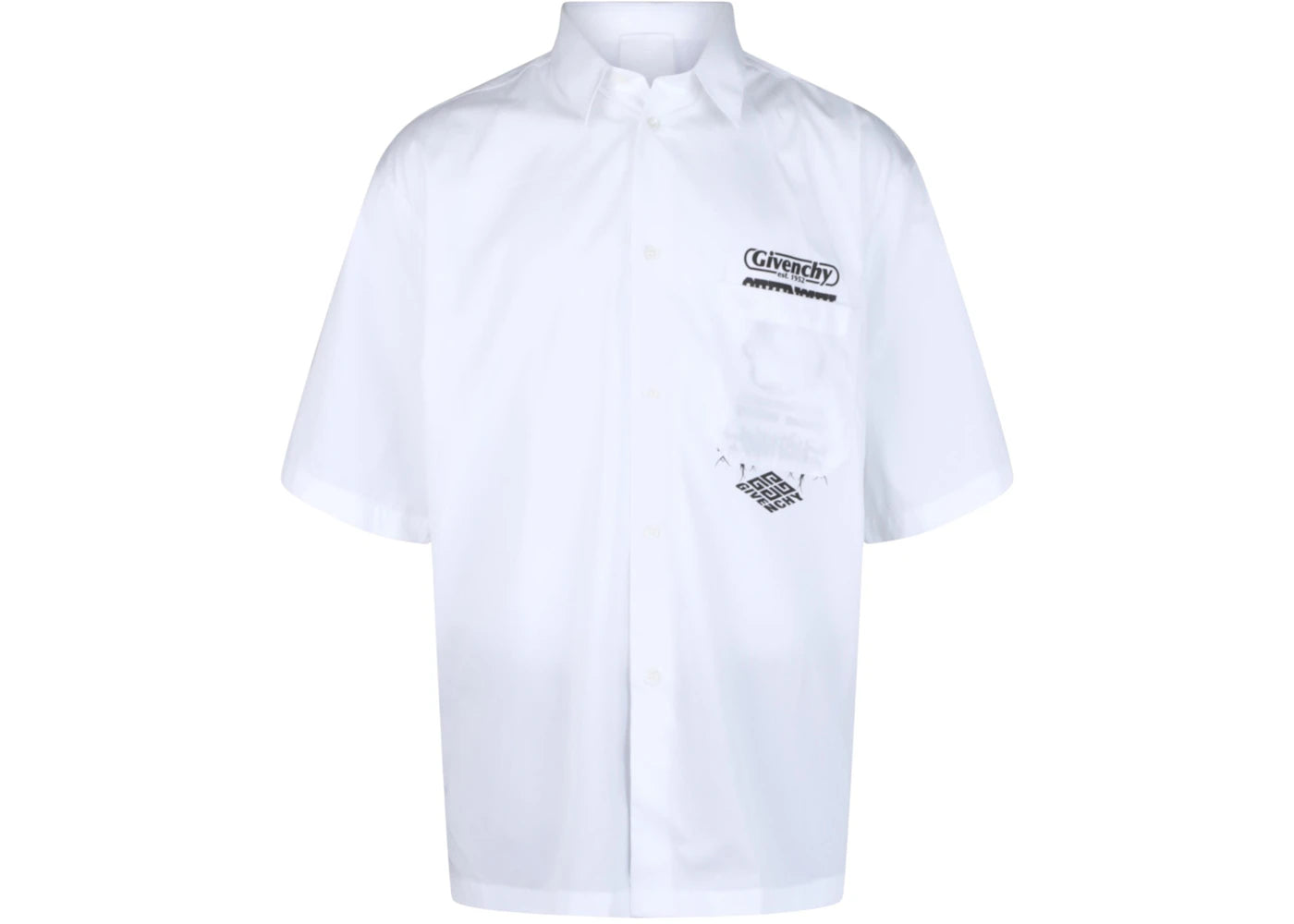 Givenchy Hawaii Short-Sleeved Shirt White