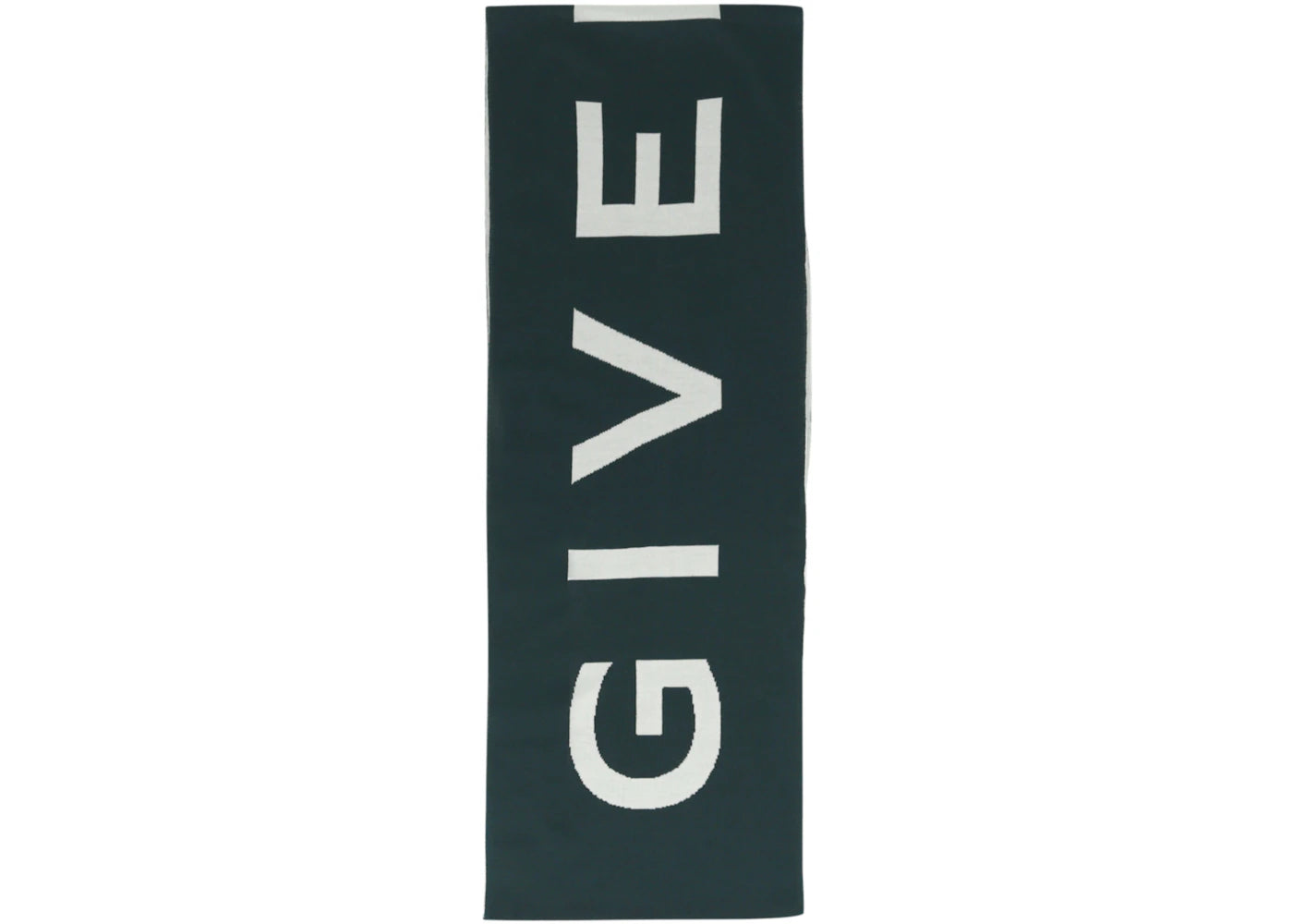 Givenchy Jacquard Logo Scarf Green/Natural