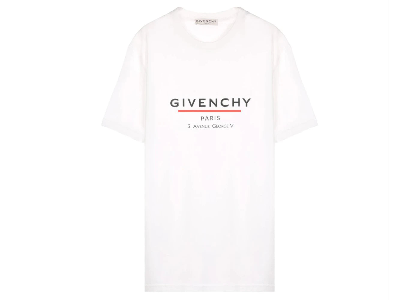 Givenchy Label Oversized T-shirt White
